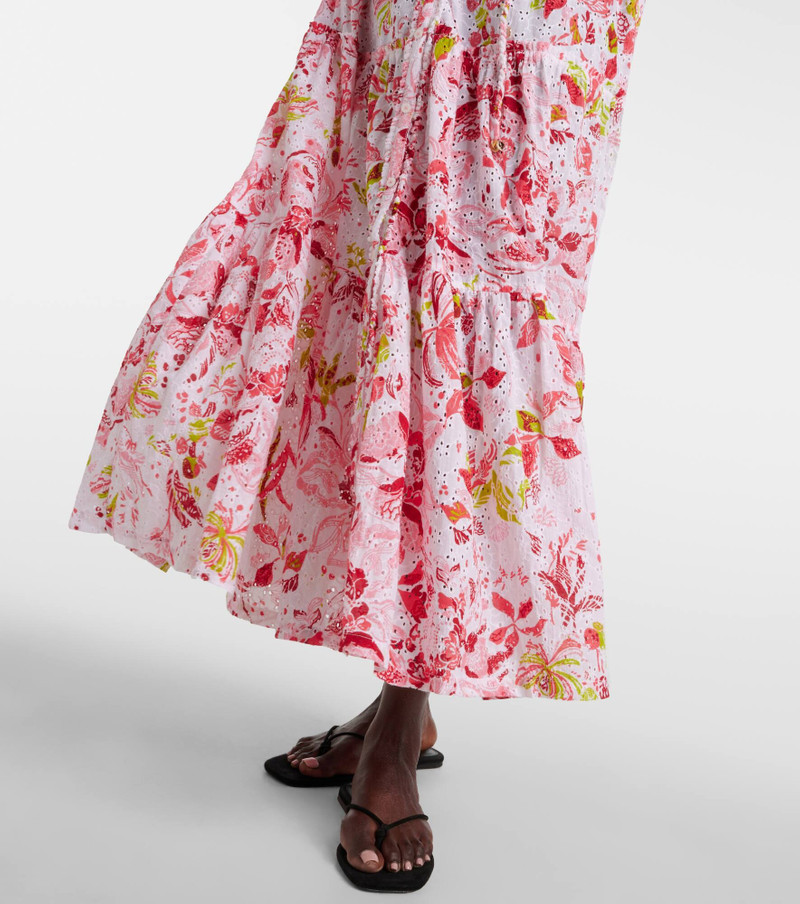 Nana floral tiered cotton maxi dress 5