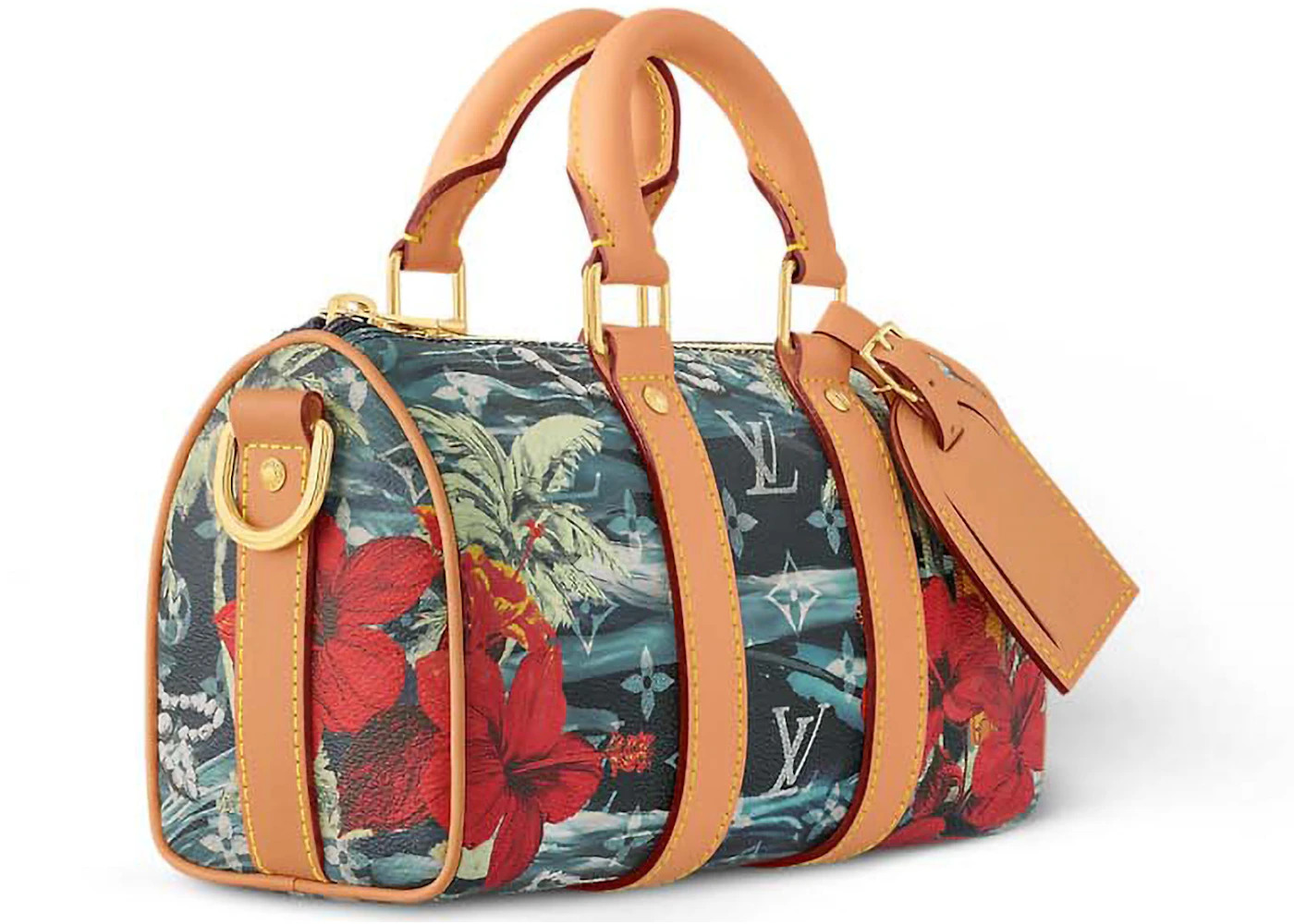 Louis Vuitton Keepall Bandouliere 25 Monogram Surfin Navy Blue - 2