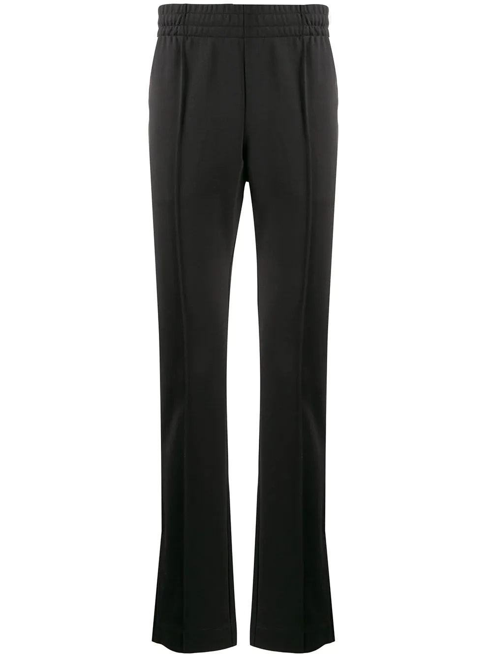 straight leg elasticated trousers - 1