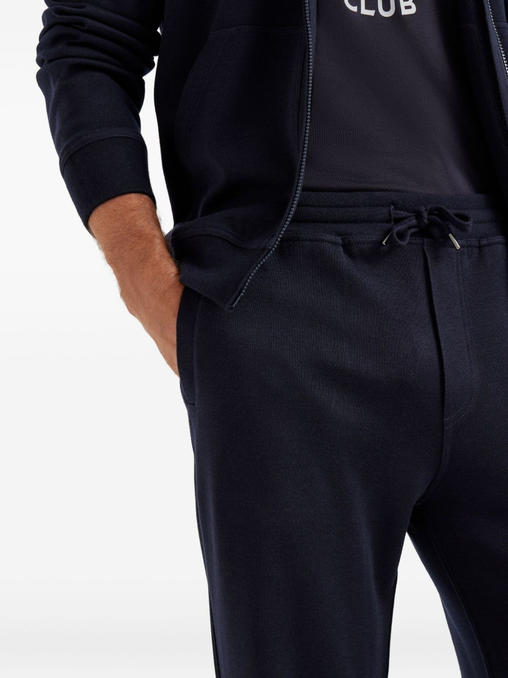drawstring-cuffed track pants - 5