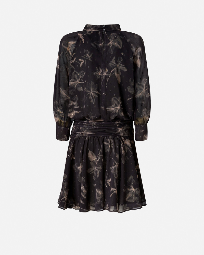 PINKO SHORT FLORAL-PRINT COUPÉ FIL DRESS outlook