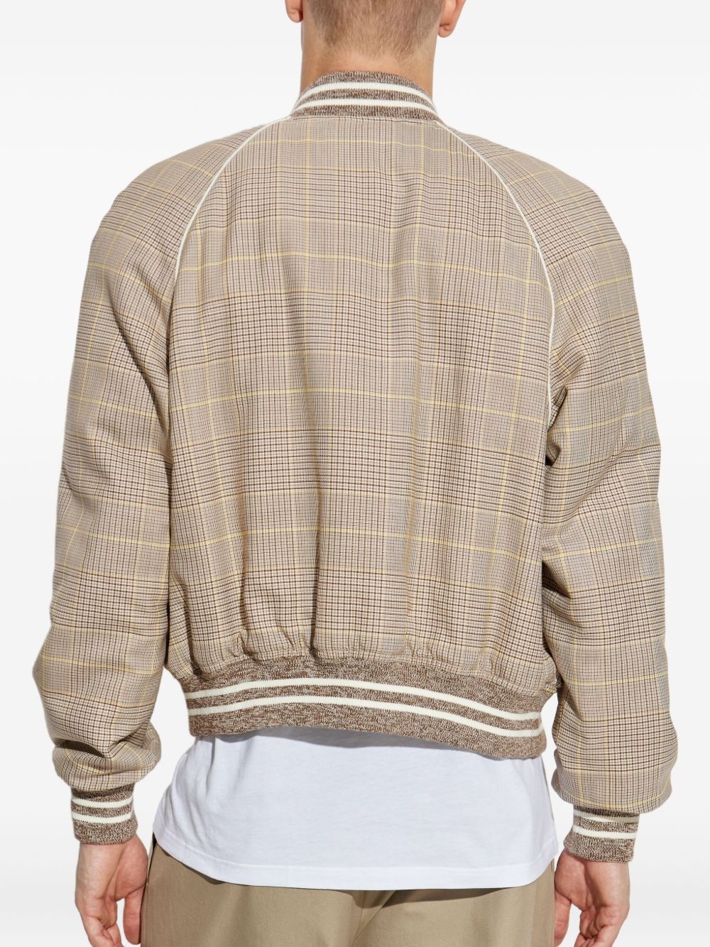 checked bomber jacket - 4