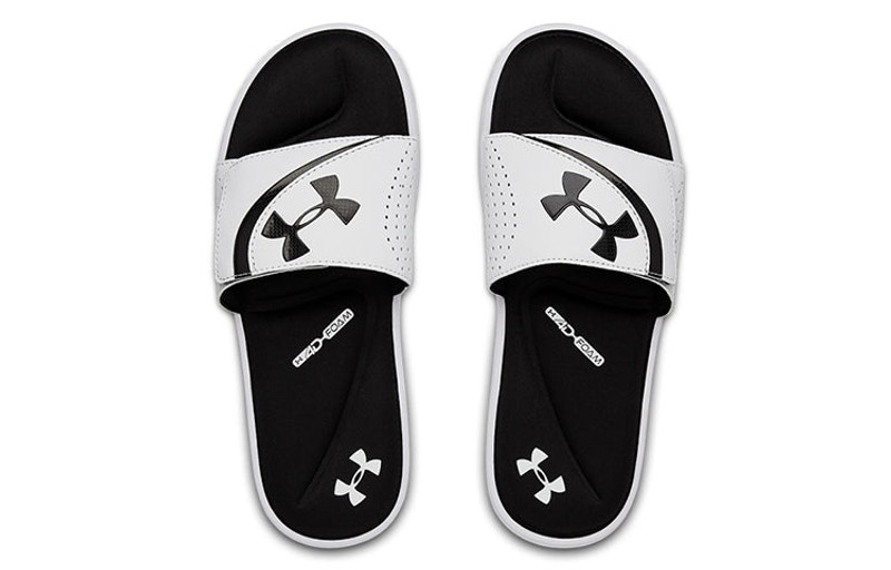Under Armour Under Armour Ignite 6 Slide 'White Black' 3022711-100 outlook