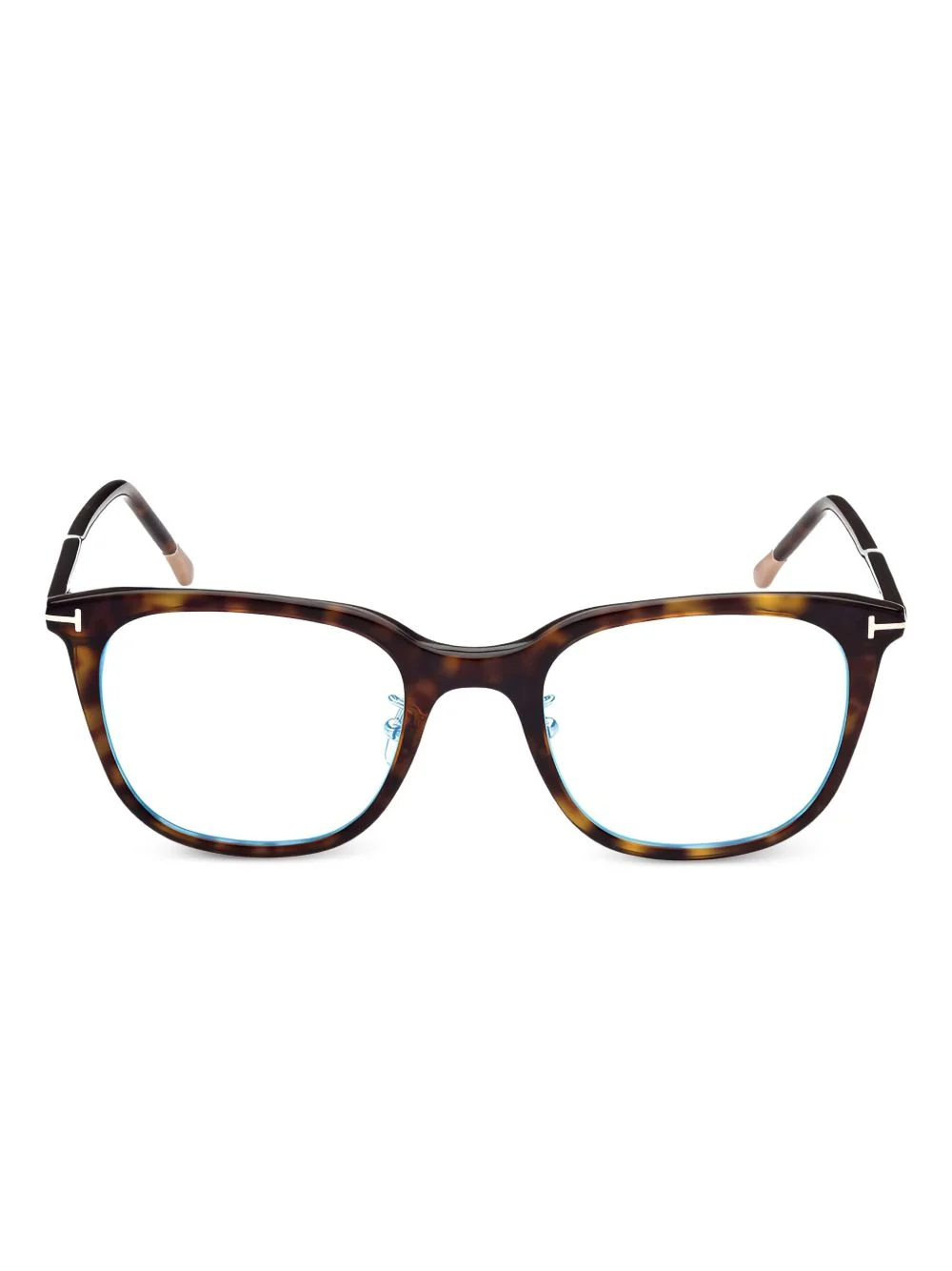 square-frame full-rim glasses - 1