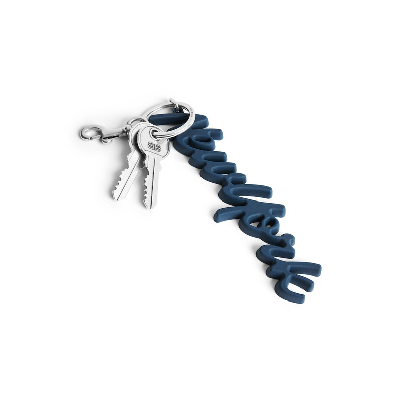 BALENCIAGA Women's Charm/keychain New York in Mineral Blue outlook