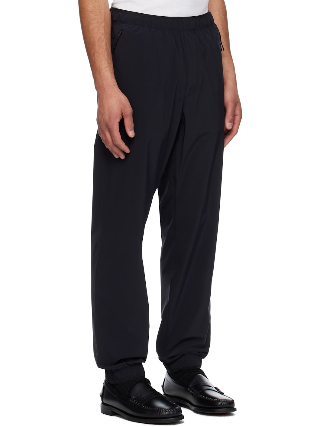 Black Logo Patch Jogging Trousers - 2