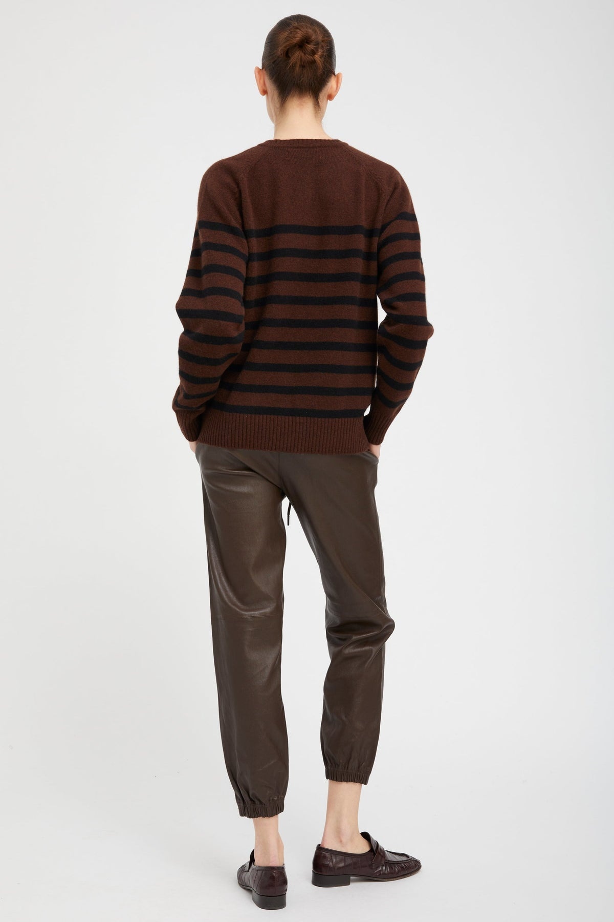 AMERICANO STRIPED CASHMERE CREWNECK - 4