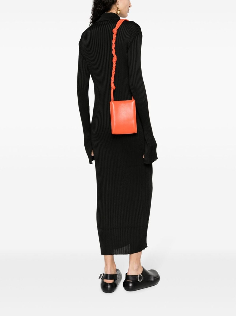 Jil Sander small Tangle leather crossbody bag outlook