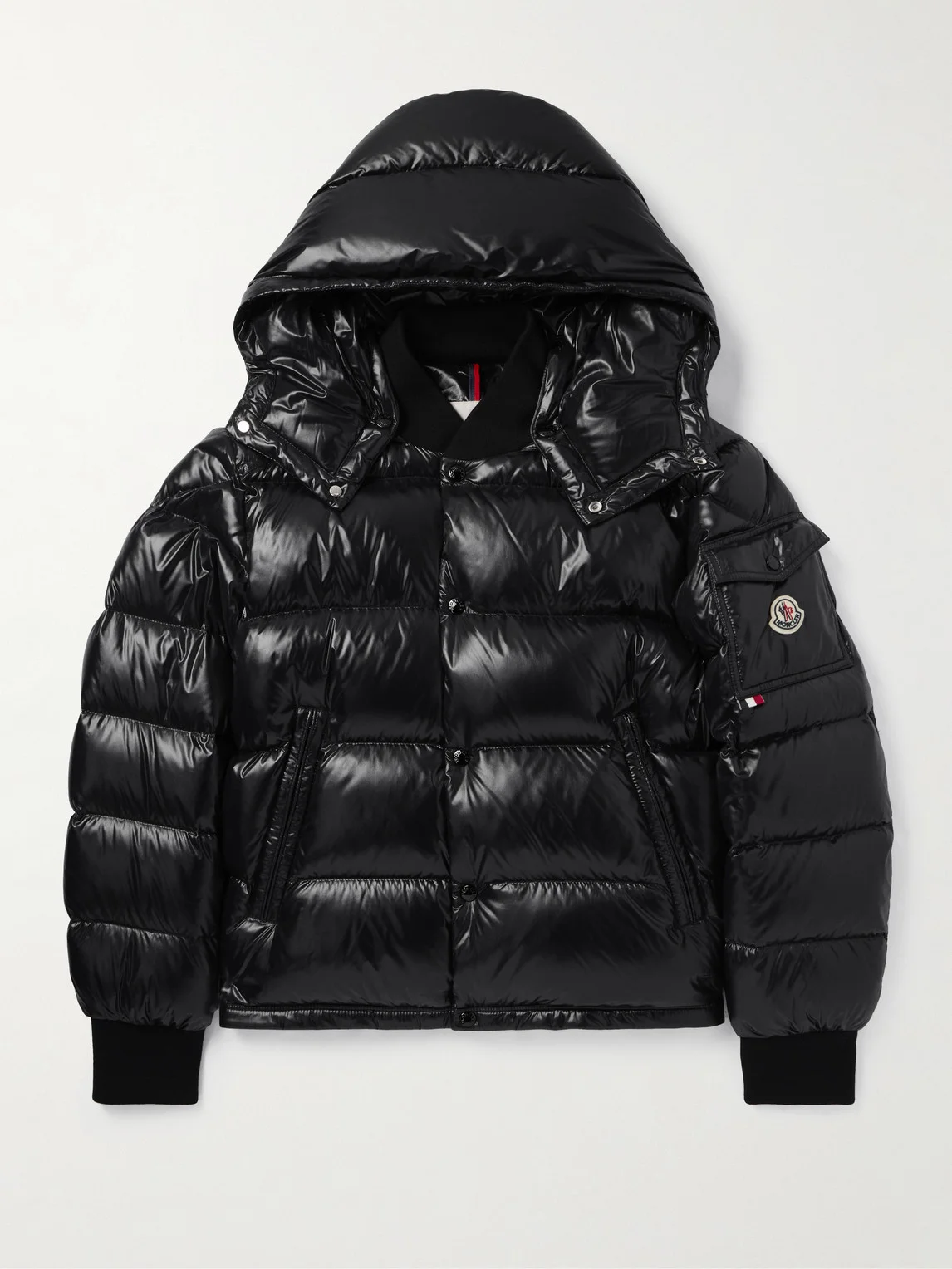 Maljasset Slim-Fit Quilted Lacquered-Nylon Hooded Down Jacket - 1