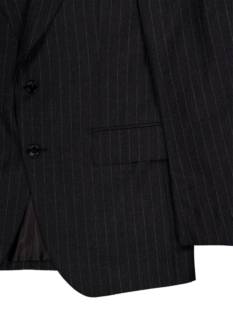 pinstripe single-breasted blazer 3