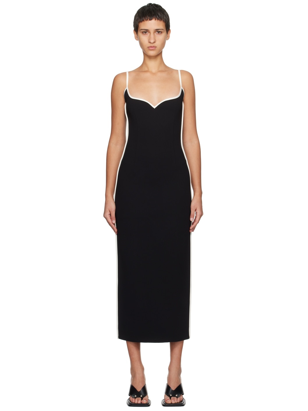 Black Heart Midi Dress - 1