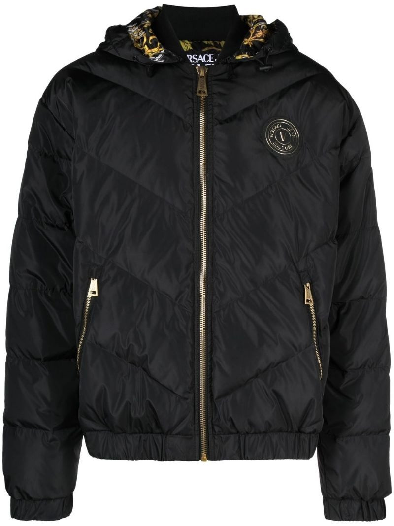 logo-patch down puffer jacket 1