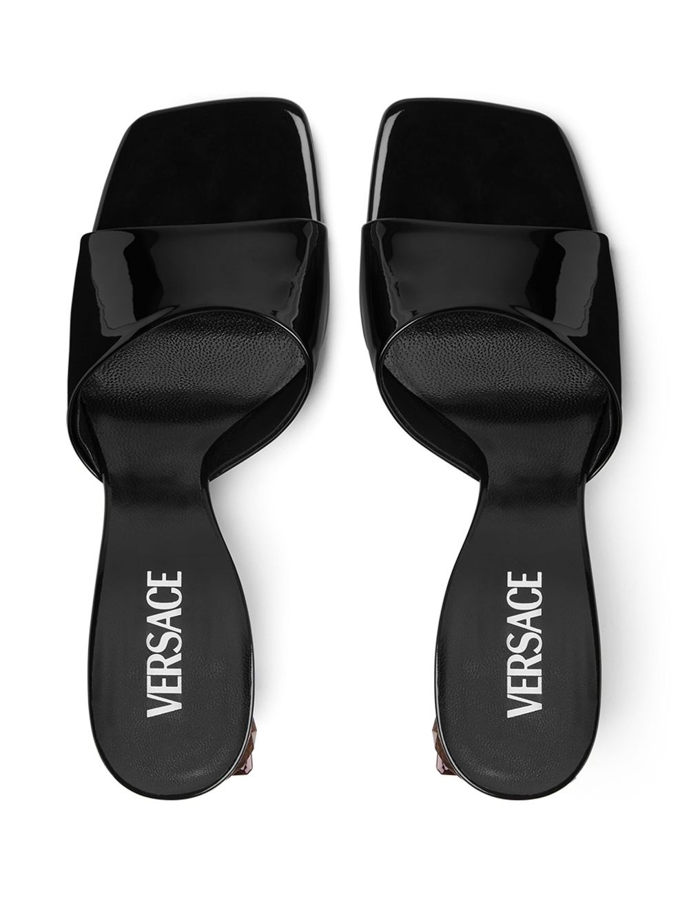 70mm leather mules - 3