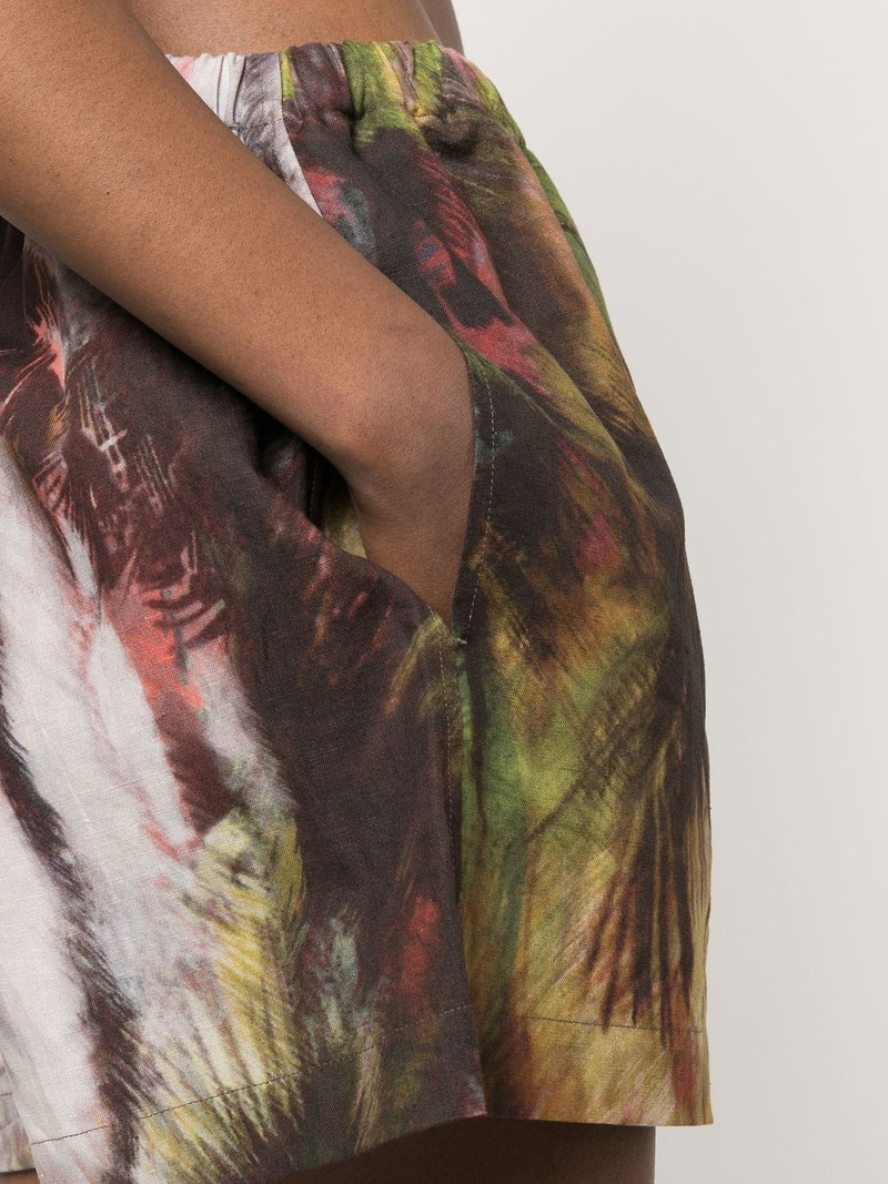 tropical-print shorts 5