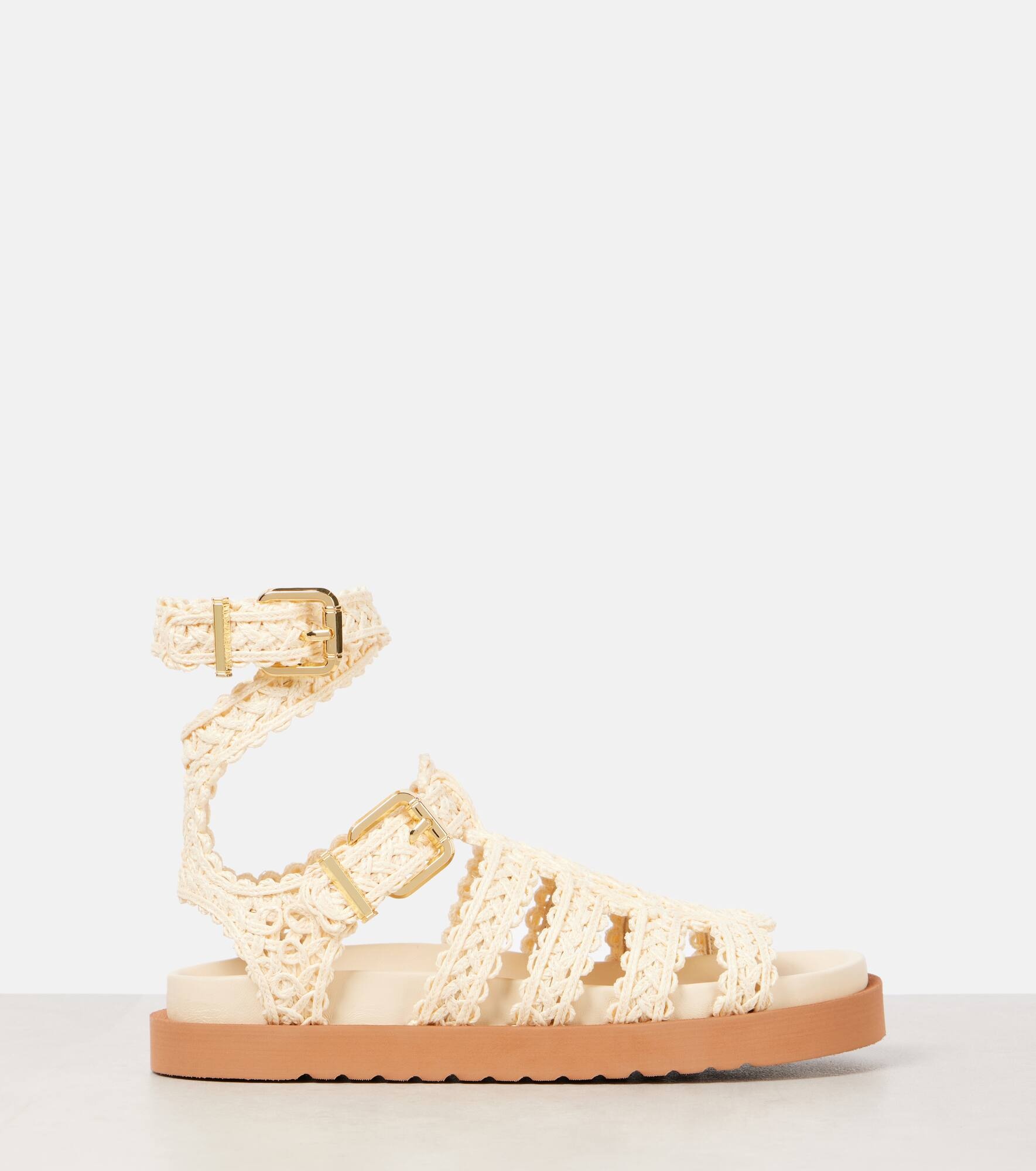 Goldie raffia gladiator sandals - 4
