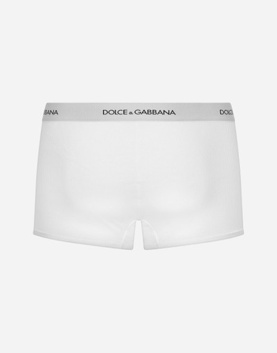 Dolce & Gabbana Fine-rib regular cotton boxers outlook