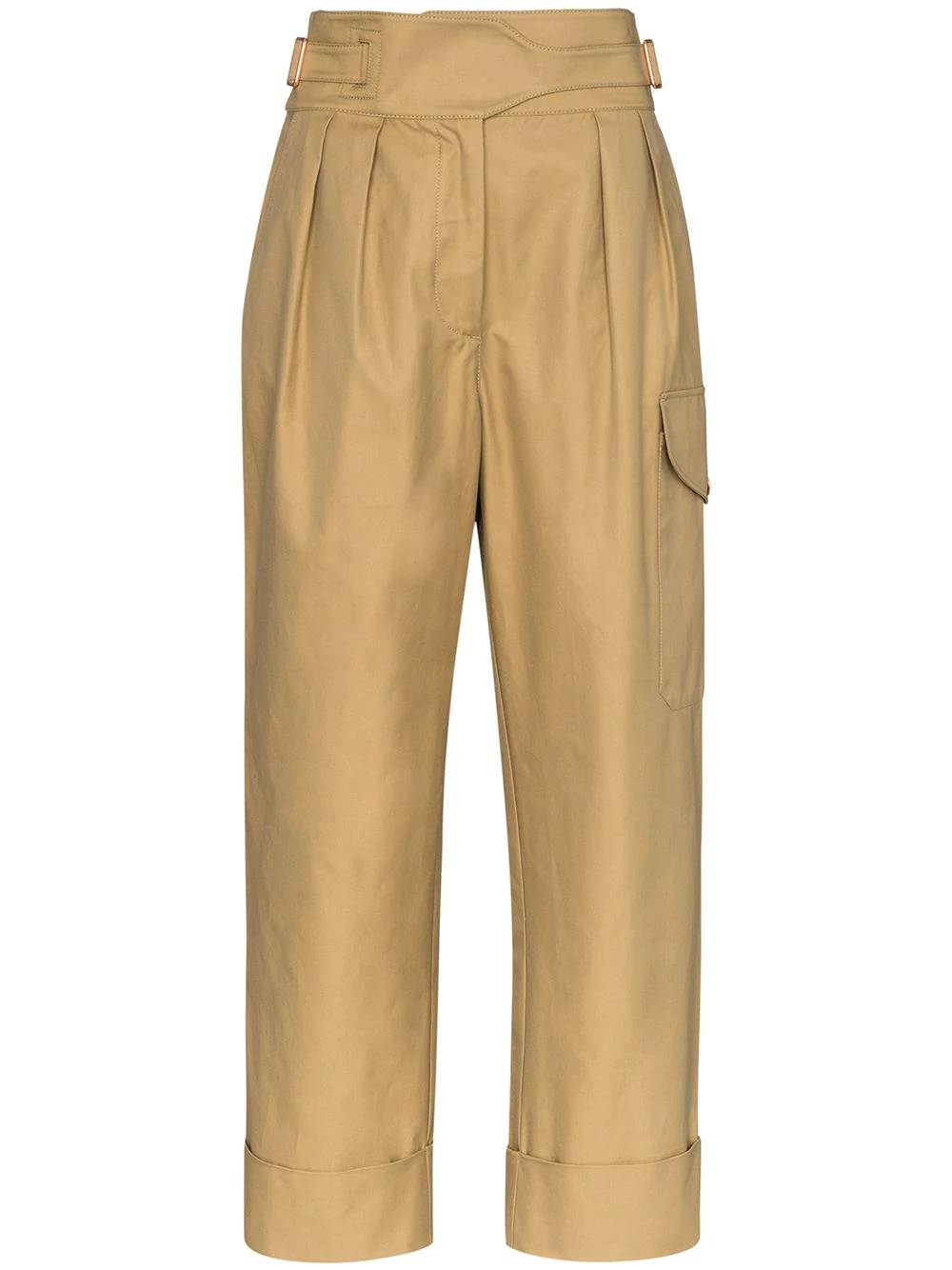 City high-waisted cargo trousers - 1