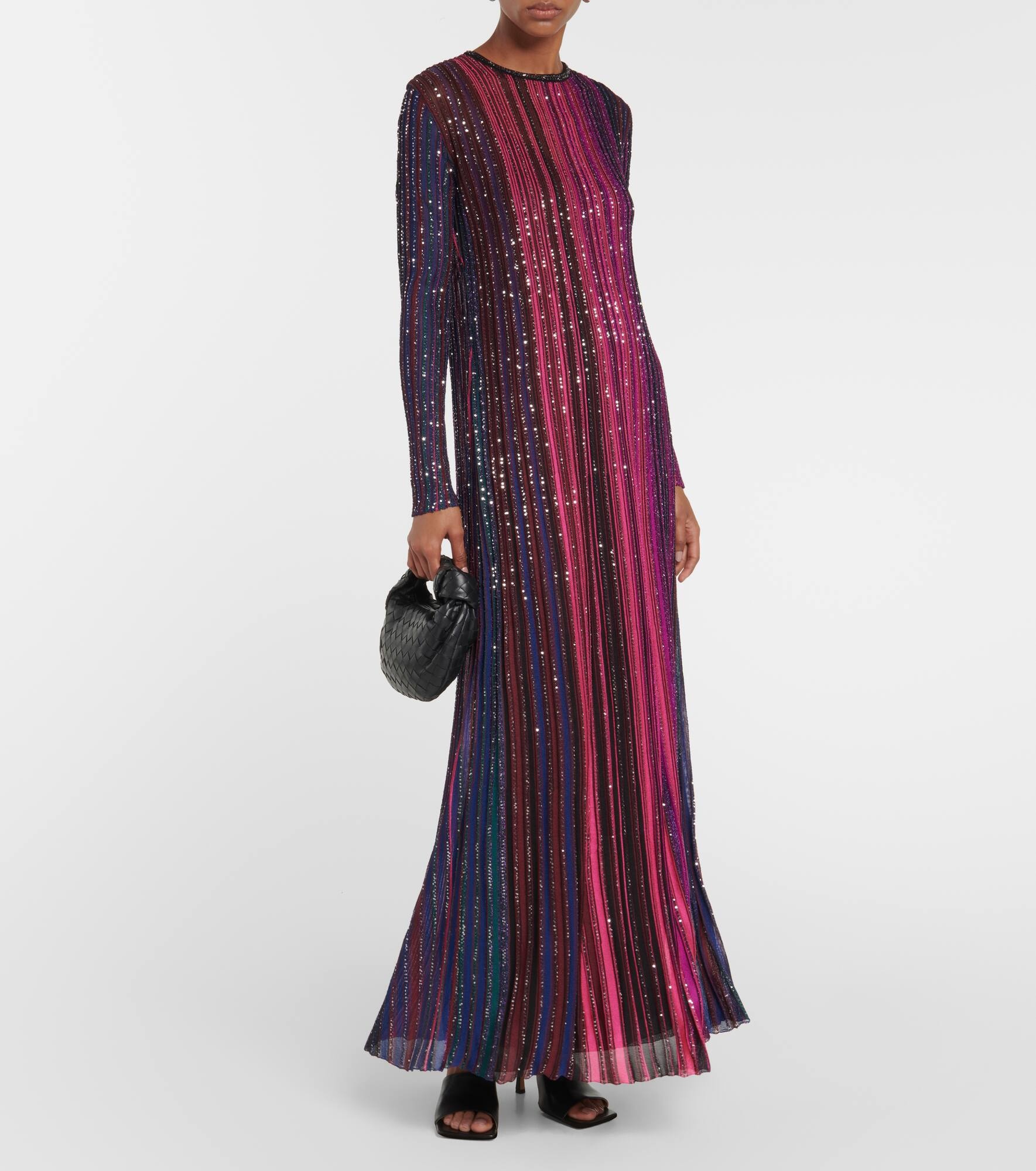 Knitted lamé maxi dress - 2