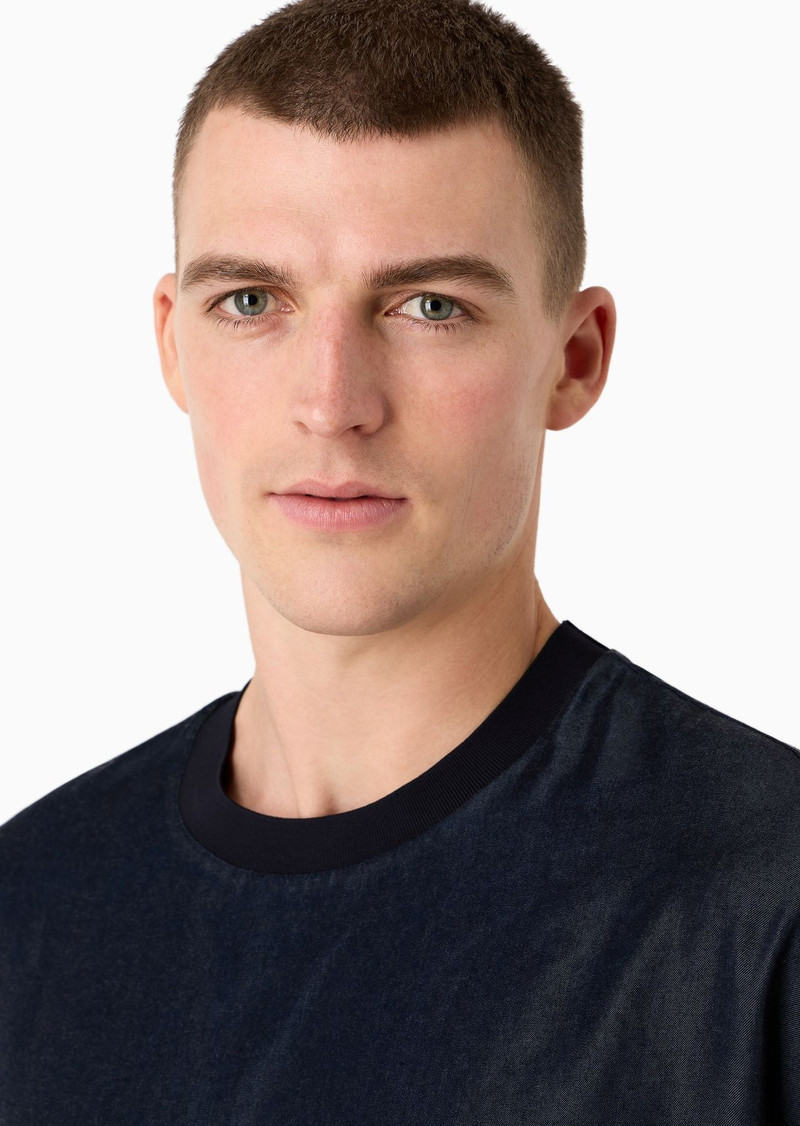 Lyocell crew-neck T-Shirt 5