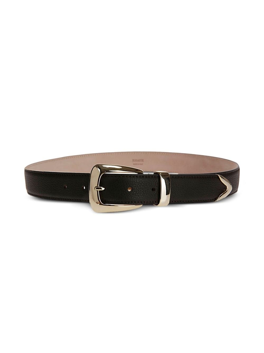 buckle leather belt - 2