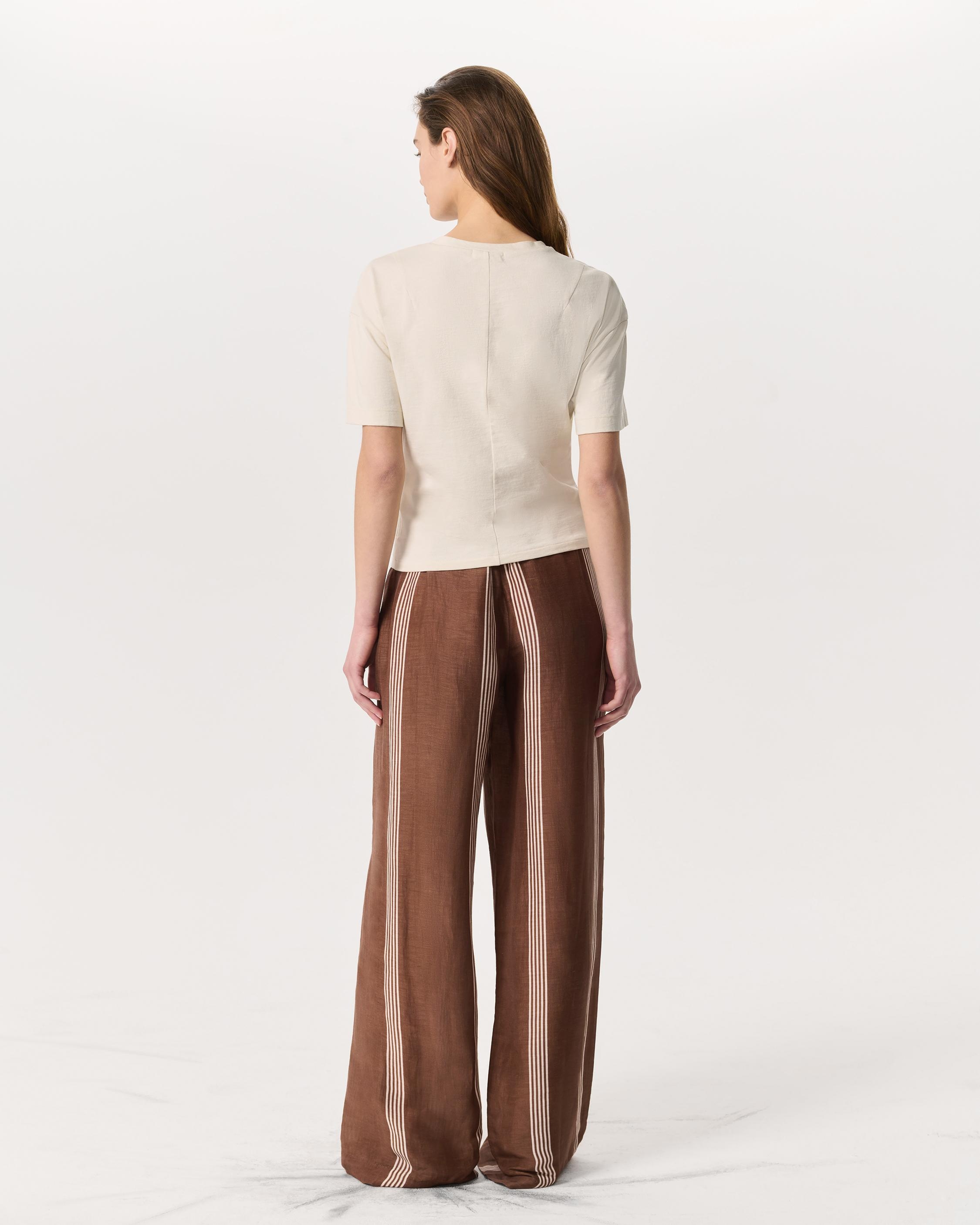 Mica Twist-Detail Draped Cotton T-Shirt - 5