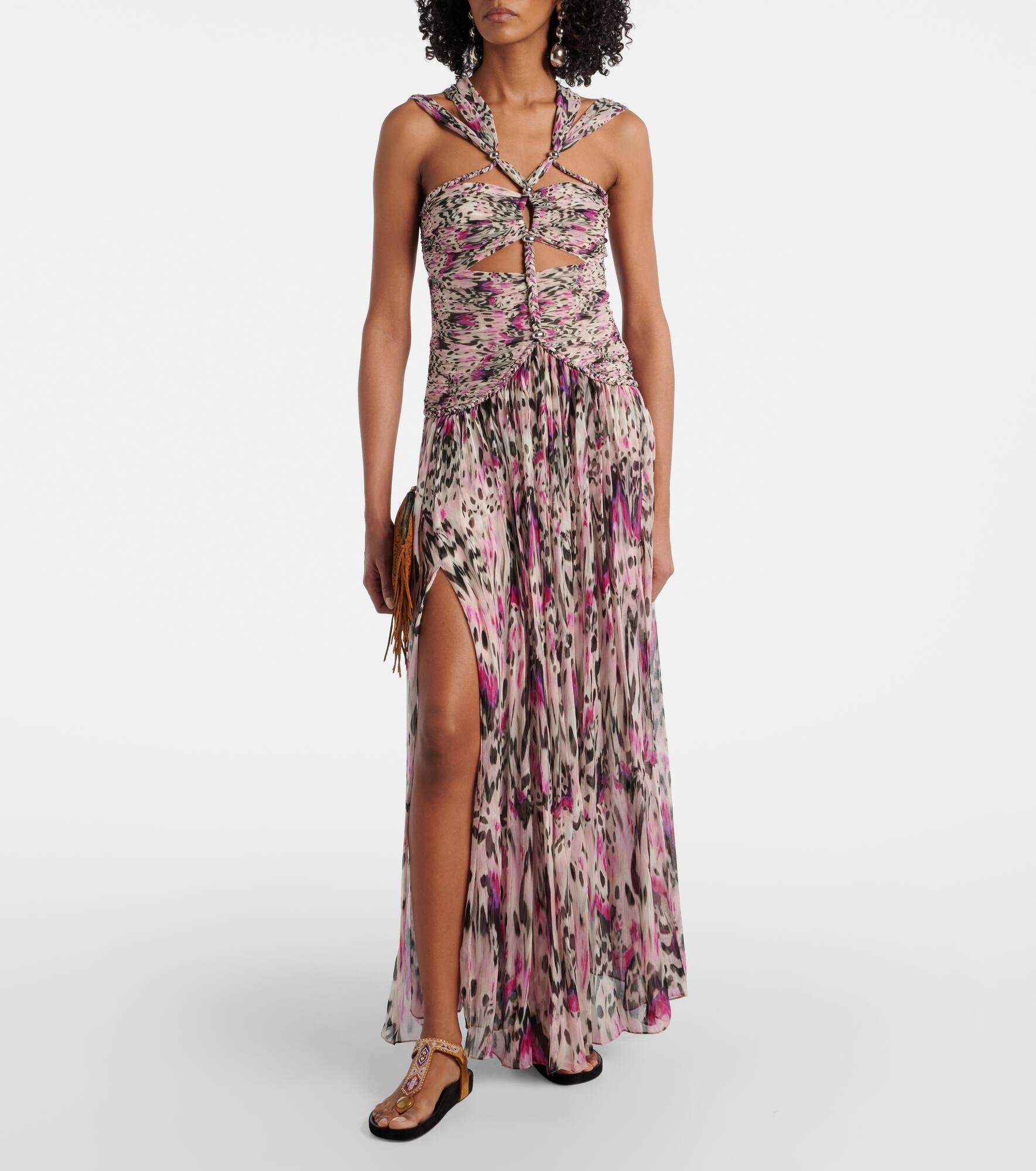 Enore embroidered suede sandals - 3
