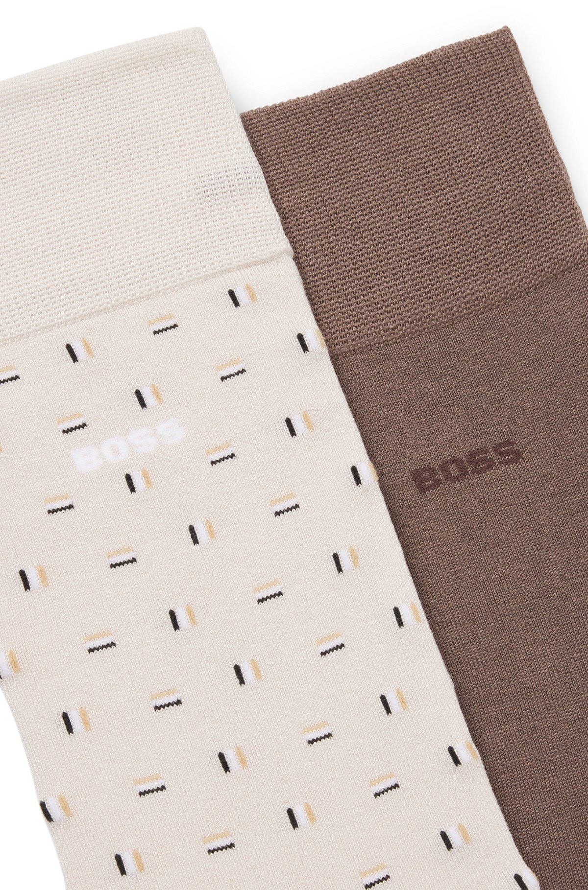 TWO-PACK OF REGULAR-LENGTH SOCKS IN A COTTON BLEND - 2