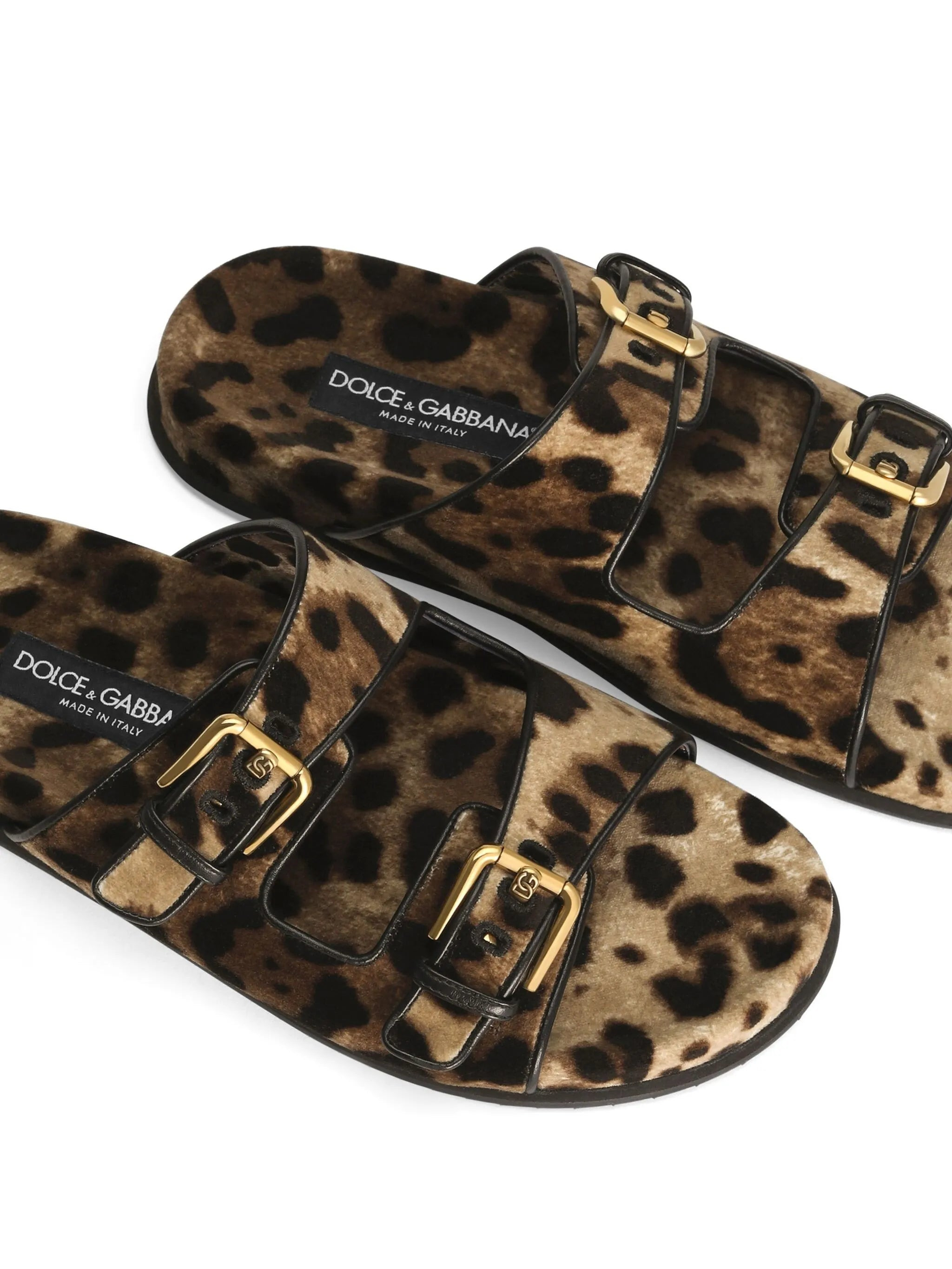 leopard-print sandals - 4