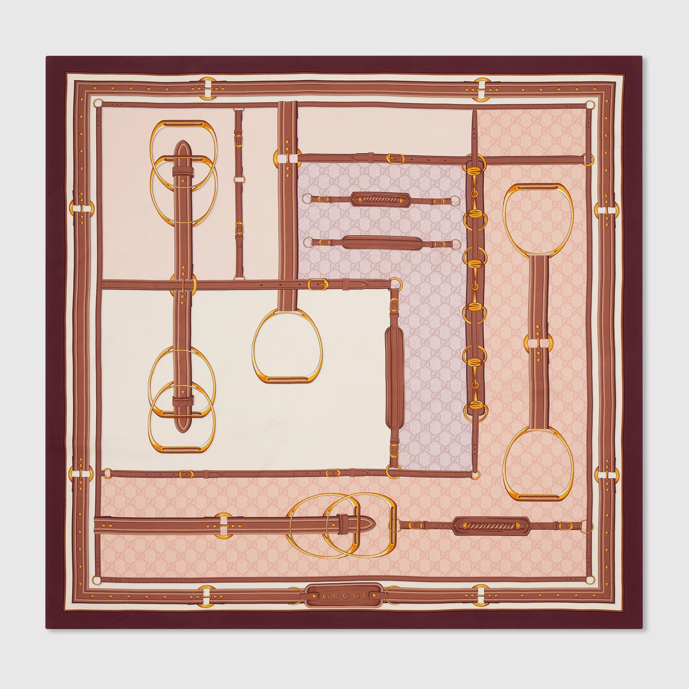 Printed silk carré - 1