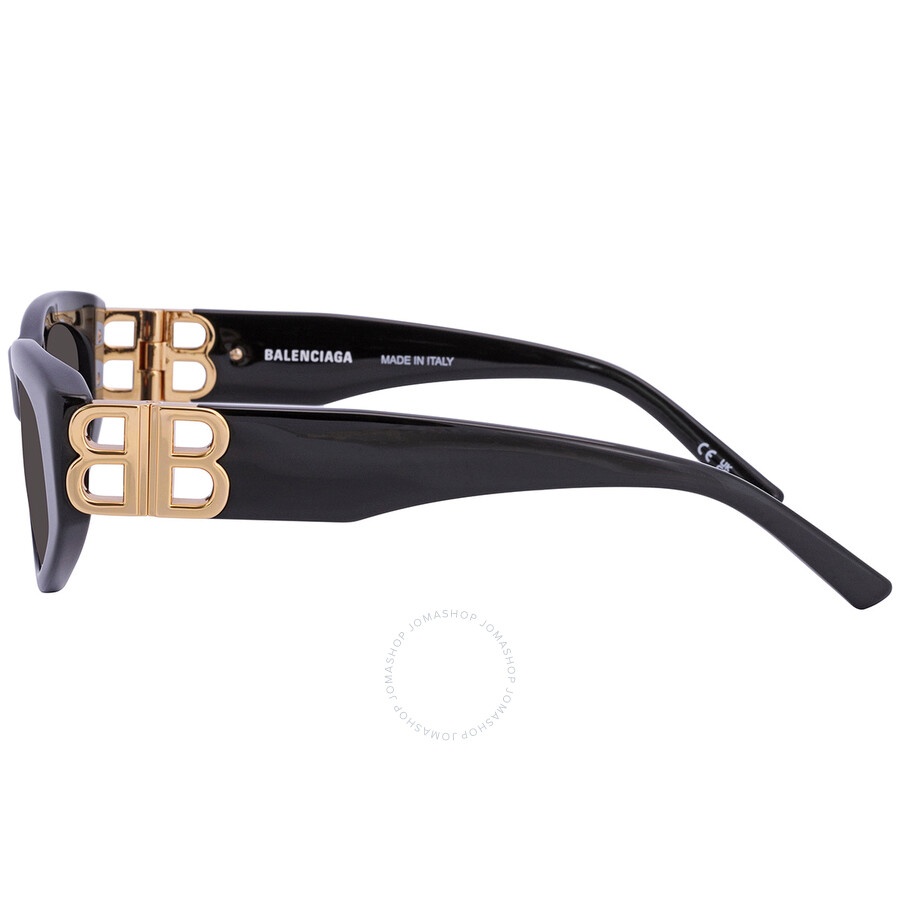 Balenciaga Grey Oval Ladies Sunglasses BB0095S 001 53 - 4