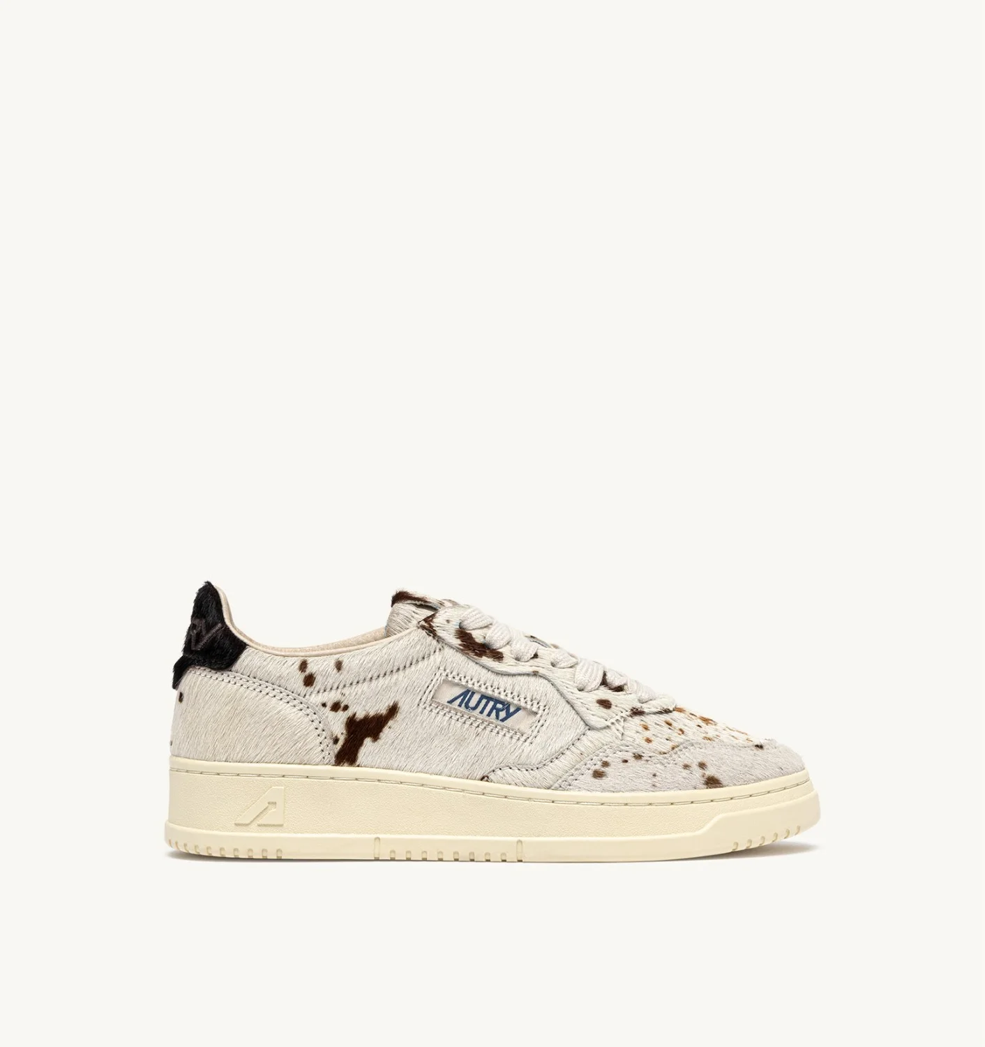 MEDALIST LOW SNEAKERS IN DRIP AND BROWN PONY HAIR EFFECT - 1