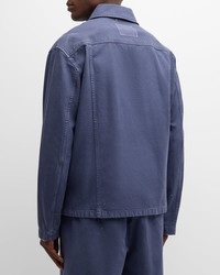 【GOLDEN GOOSE】journey cotton-jacquard ジャケット Golden Goose Men's Journey Dyed Workwear Jacket