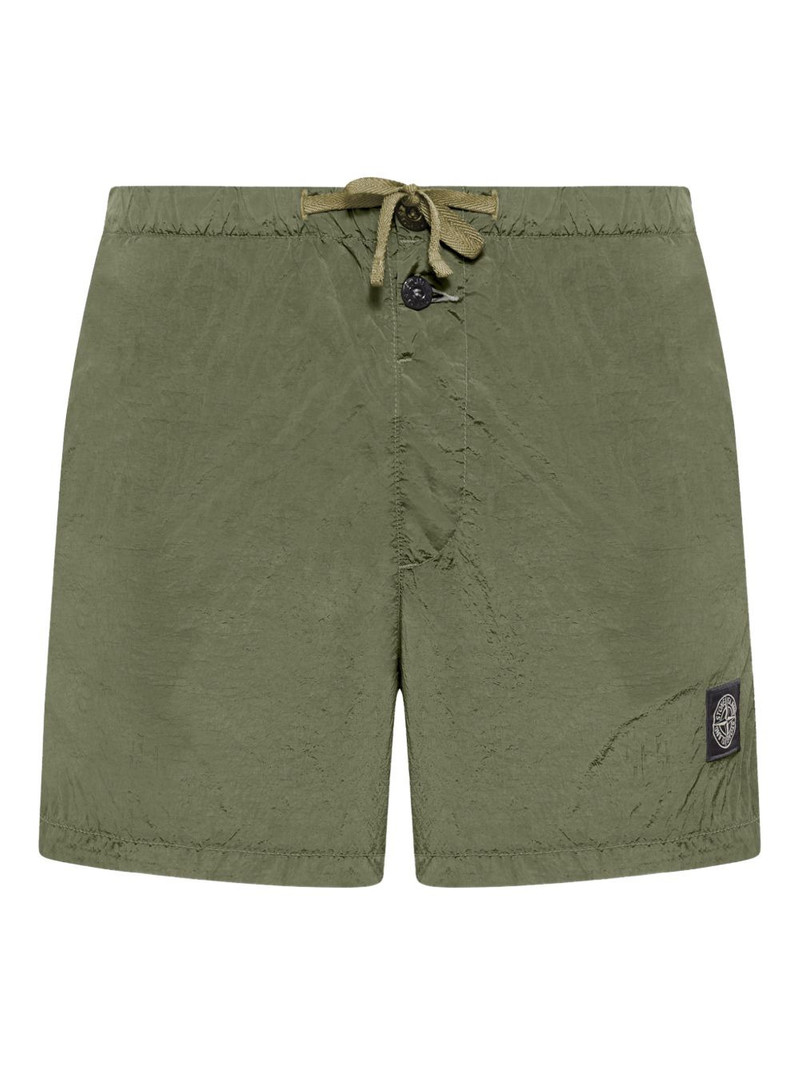 drawstring patch shorts 1