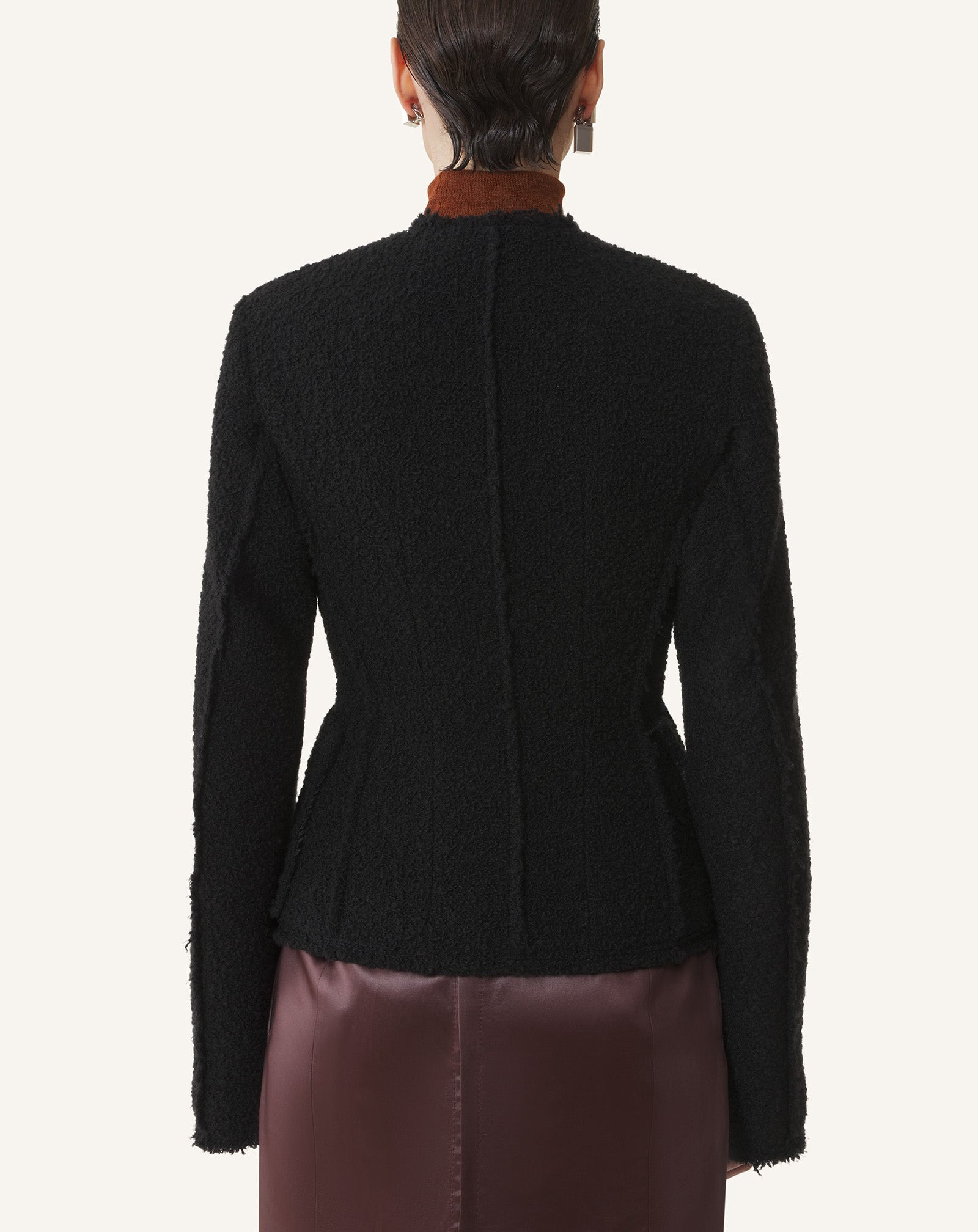 COLLARLESS JACKET - 4