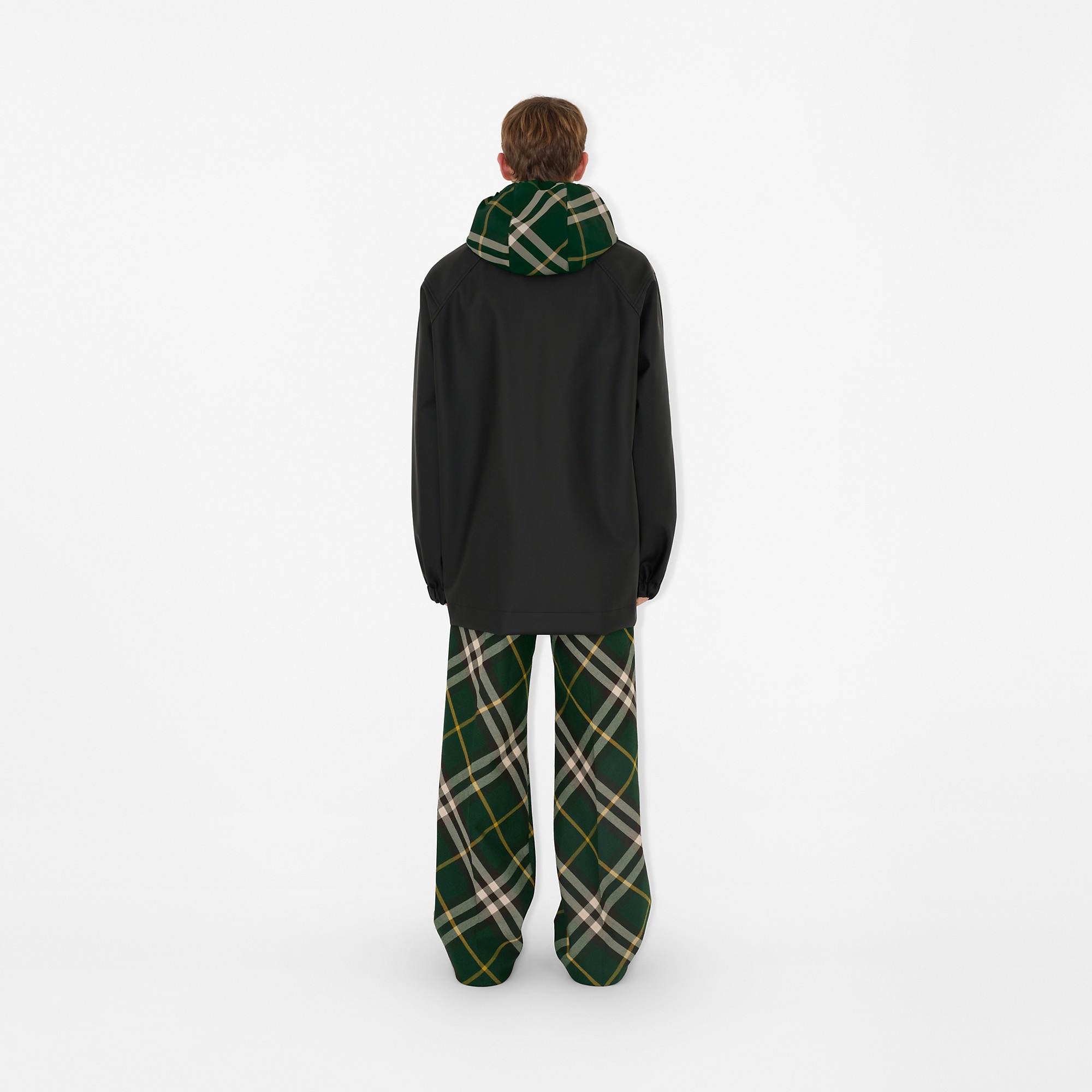 Check Wool Blend Sweater - 4