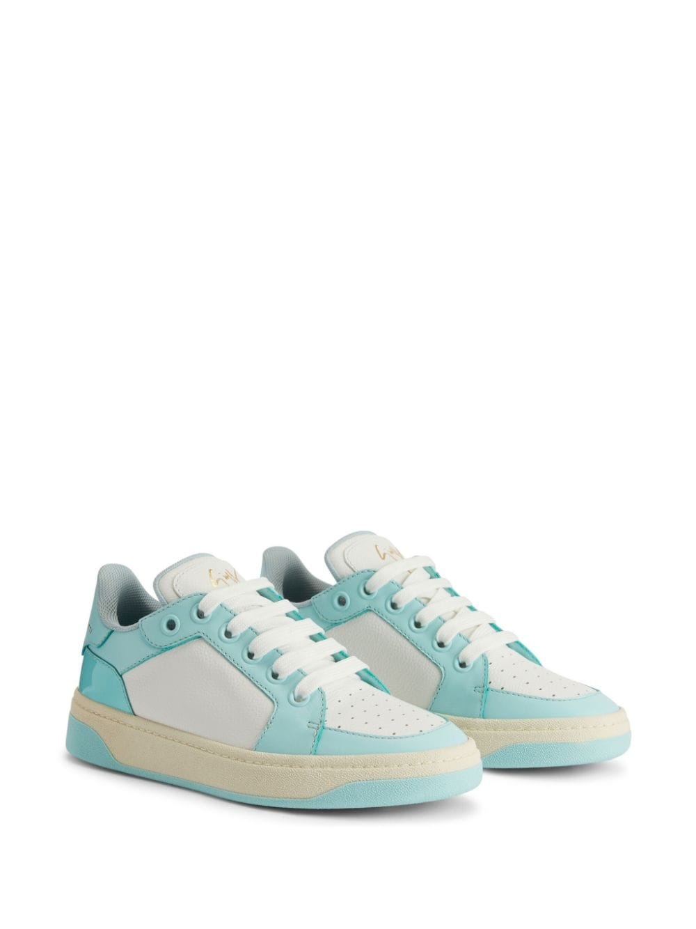 GZ94 logo-print leather sneakers - 2