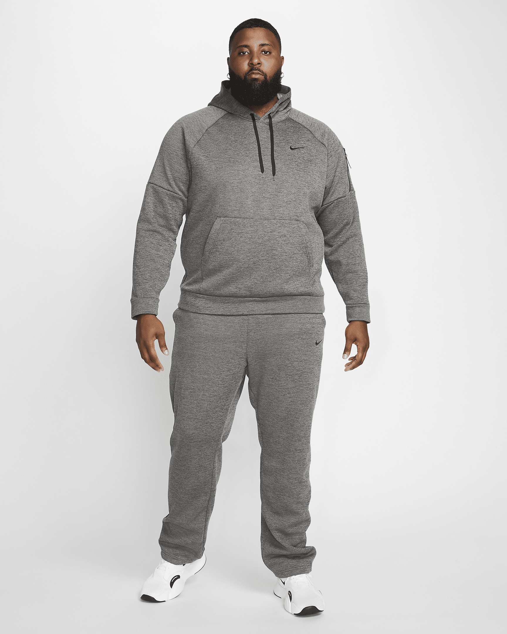Nike Therma Men's Therma-FIT Hooded Fitness Pullover - 12