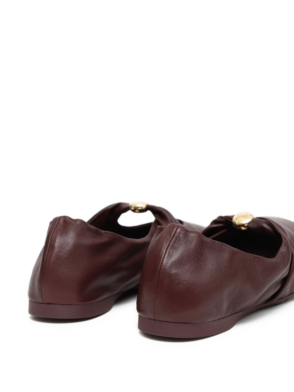 twisted-buckle ballet flats - 3