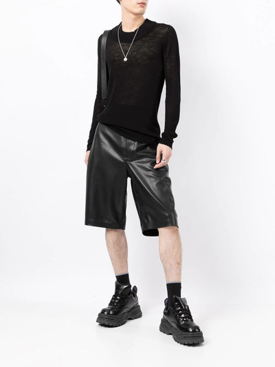 Rick Owens fine-knit crew-neck jumper outlook