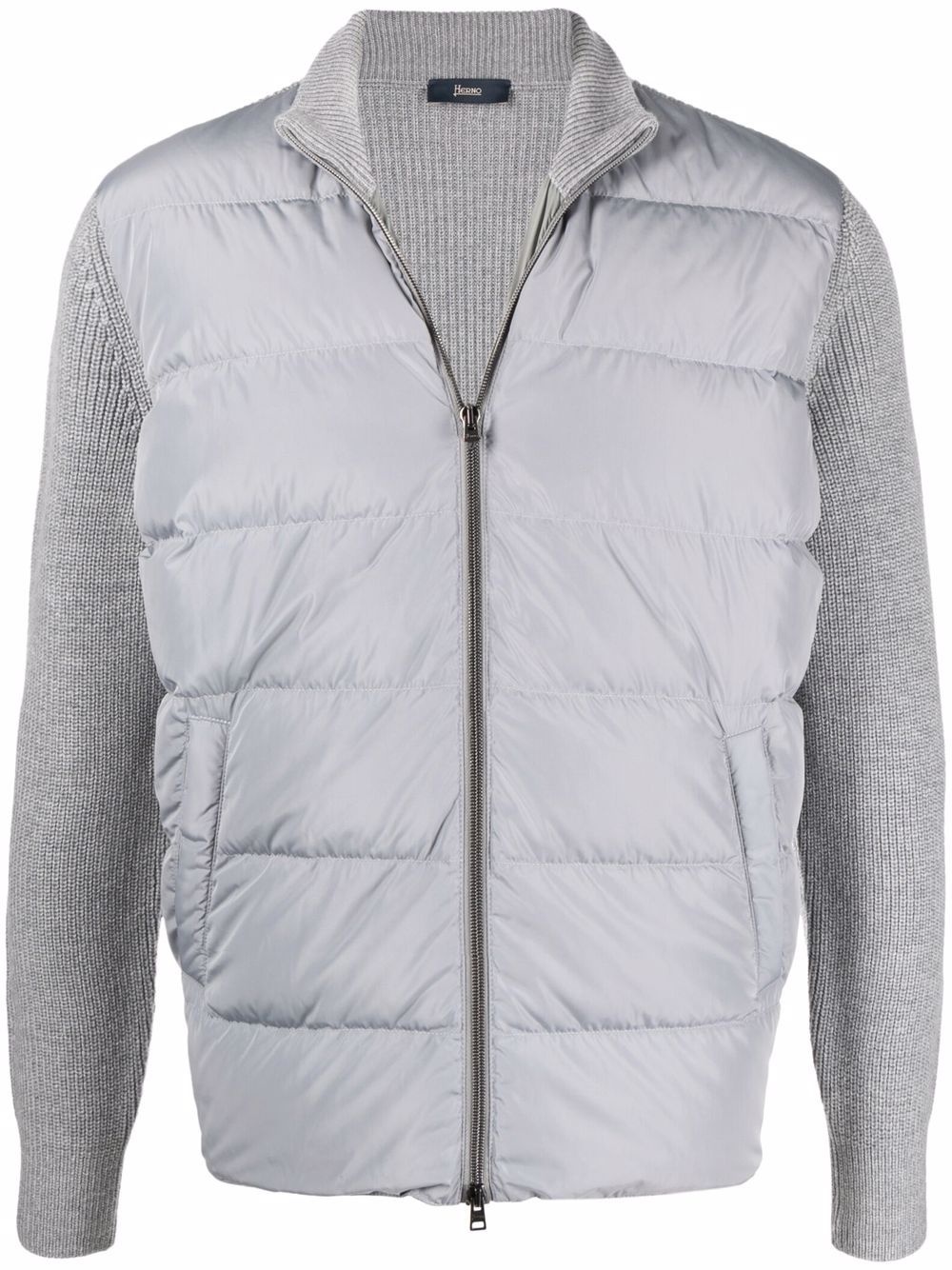 panelled padded jacket - 1