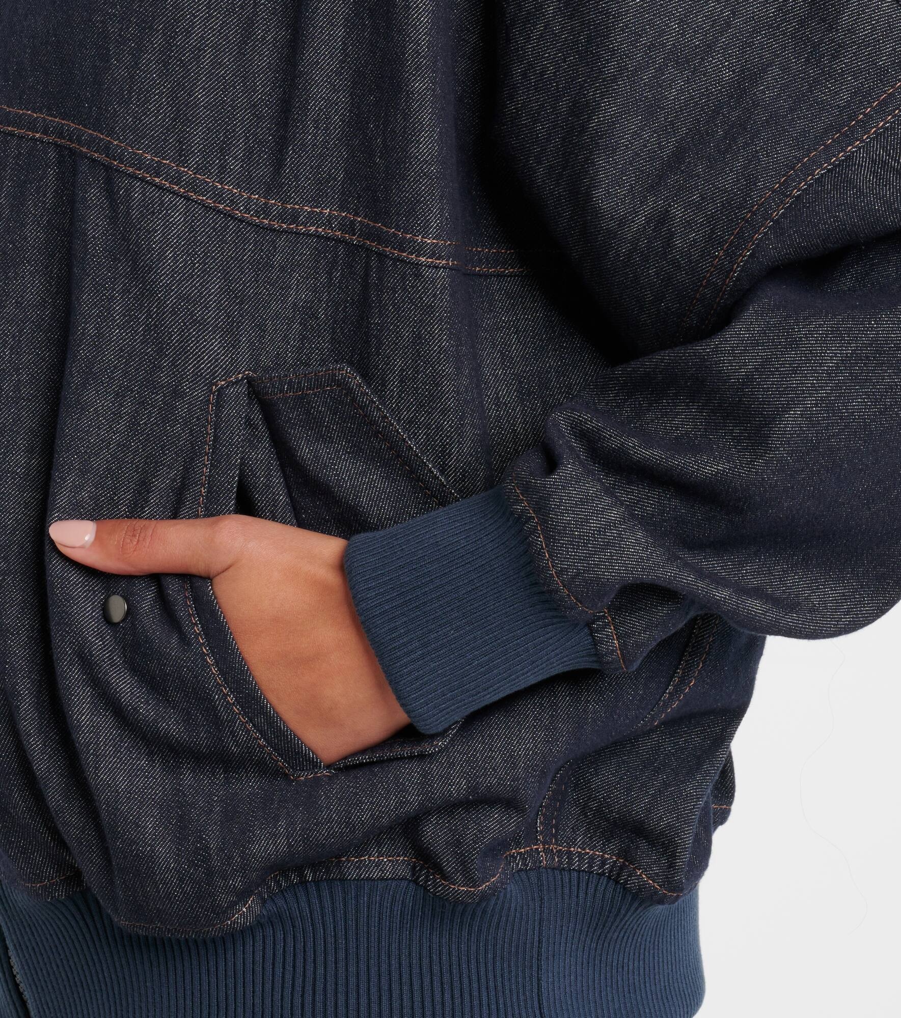 Denim bomber jacket - 5
