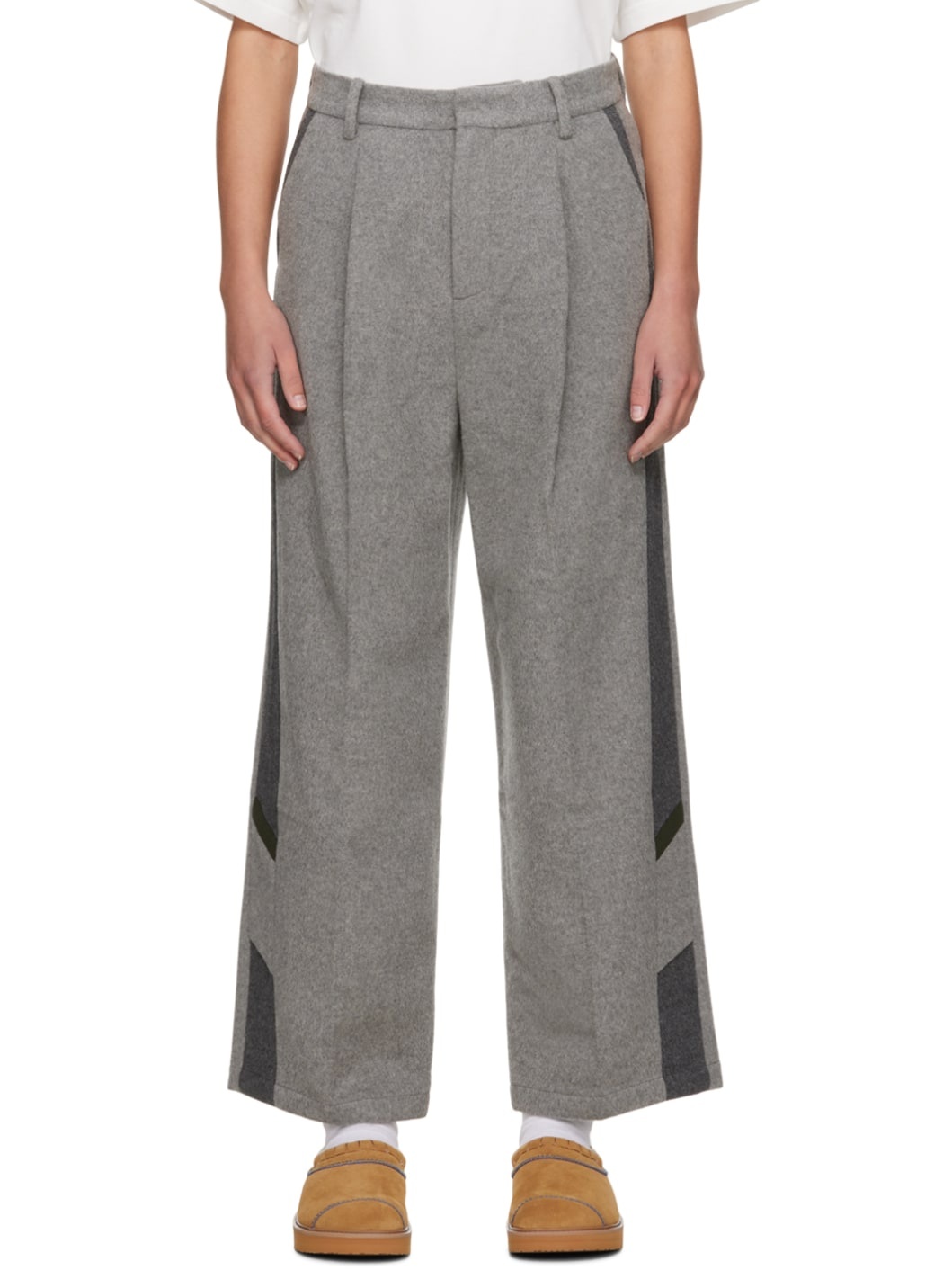 ADER error Gray Wofez Trousers | REVERSIBLE