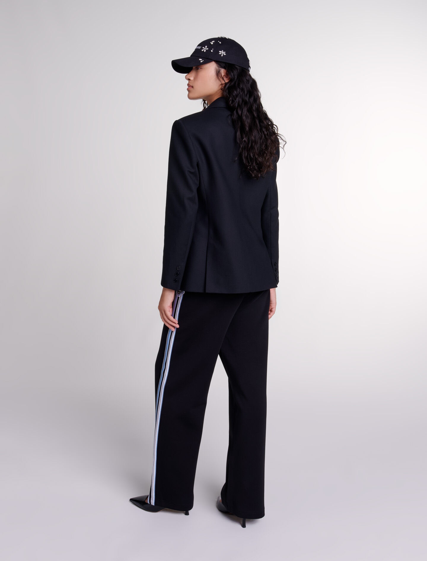Embroidered suit jacket - 4