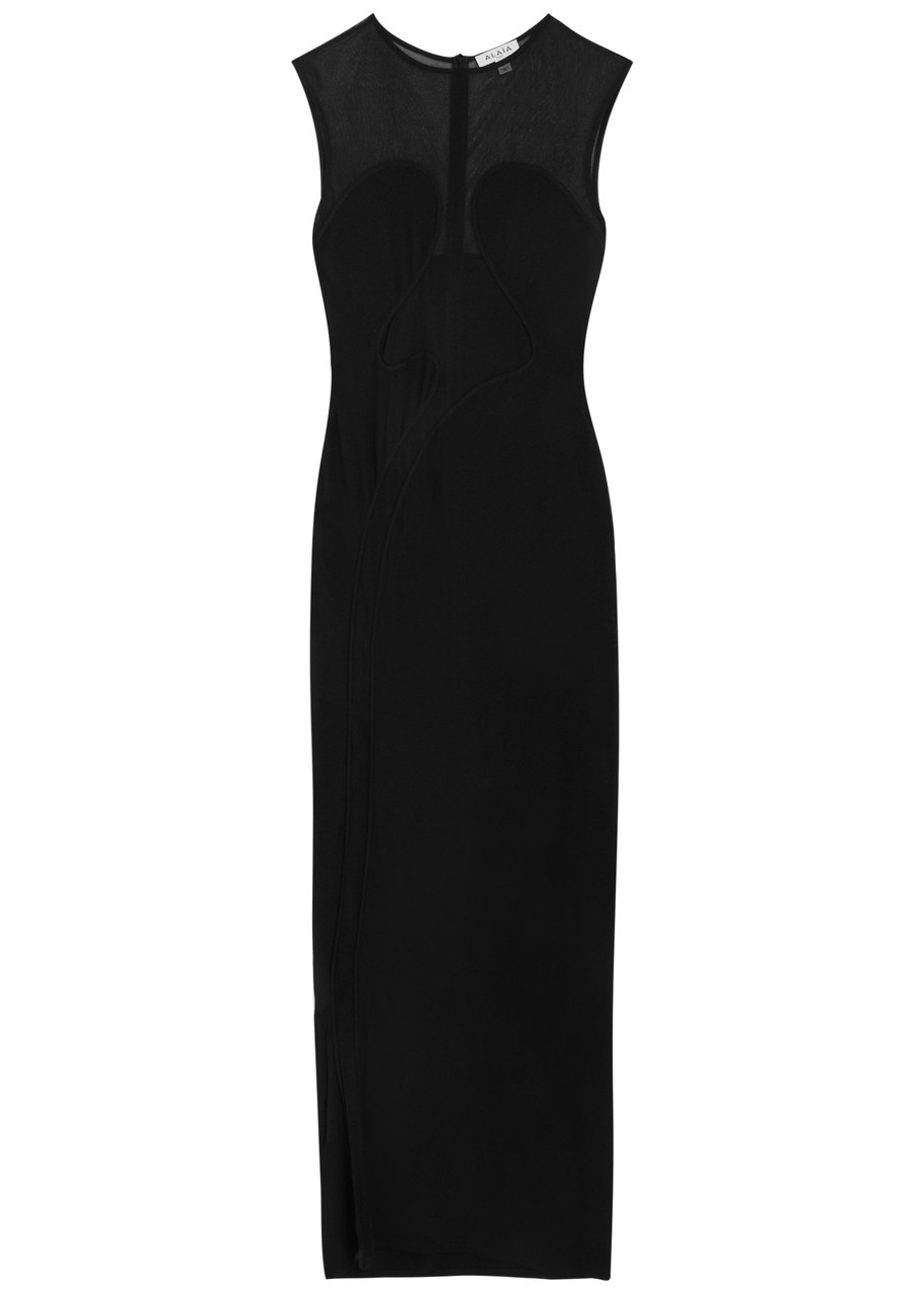 Alaïa Panelled Mesh Maxi Dress - 1
