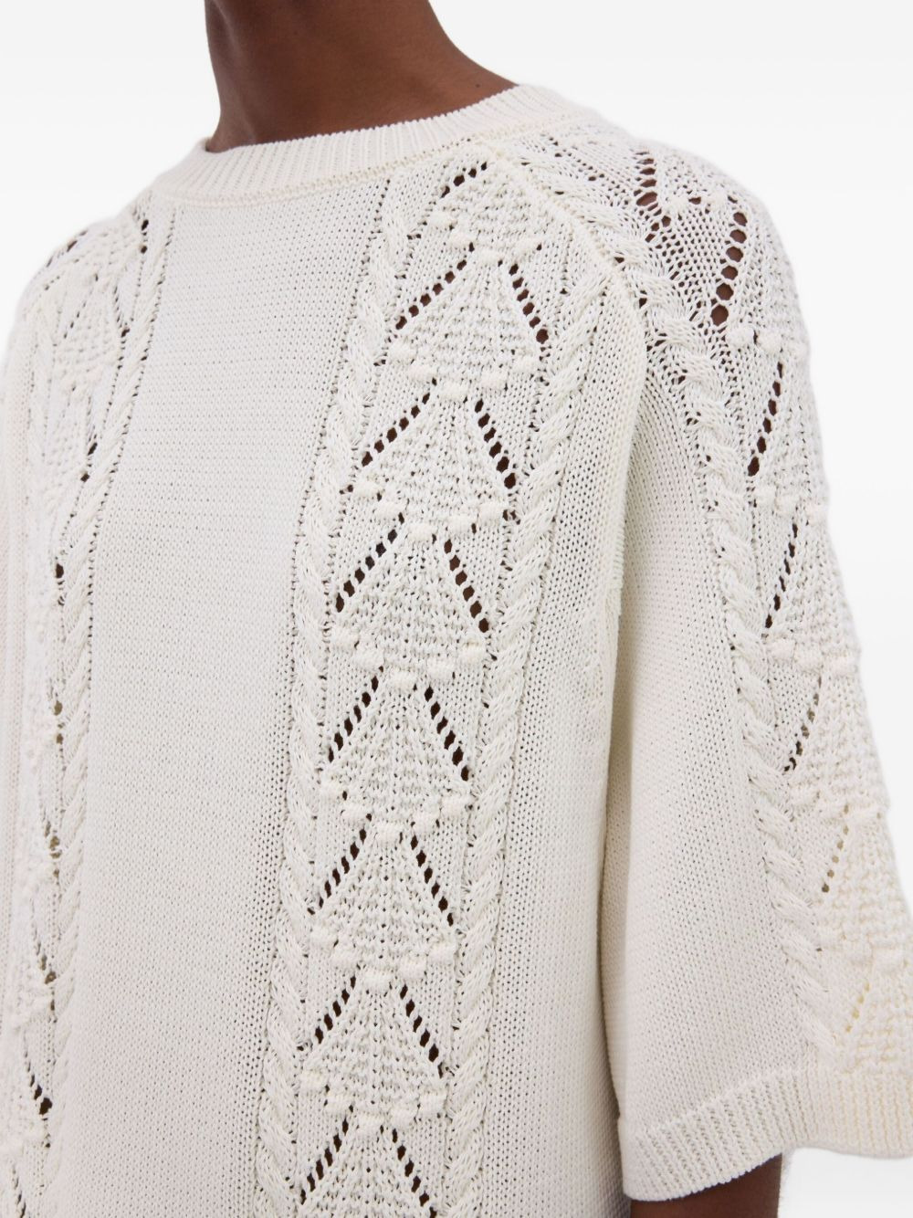Arman cable-knit mini dress - 5