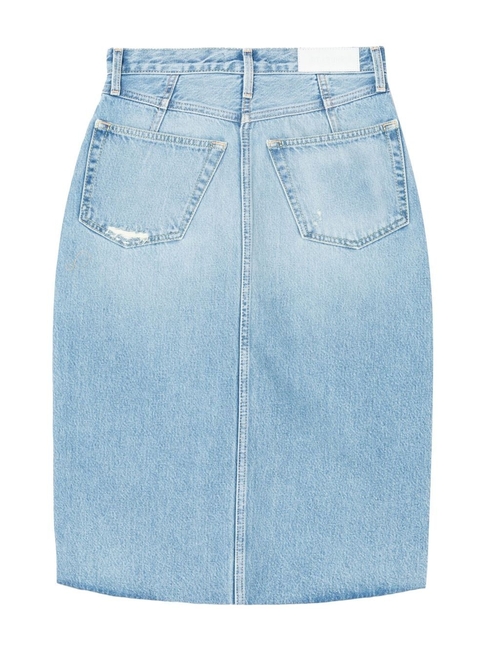 organic cotton midi denim skirt - 5