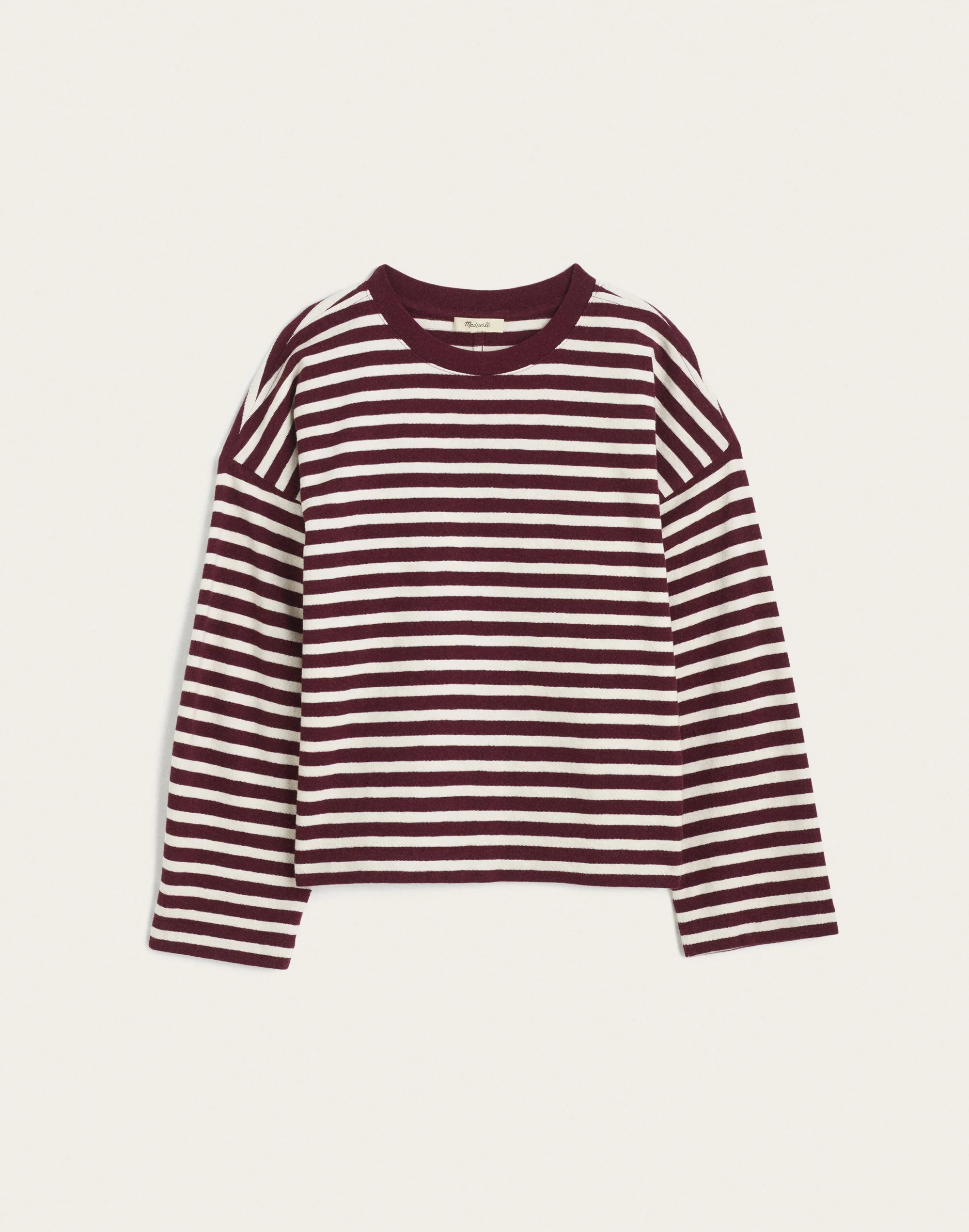 Easy Crewneck Long-Sleeve Tee in Sunday Slub - 1