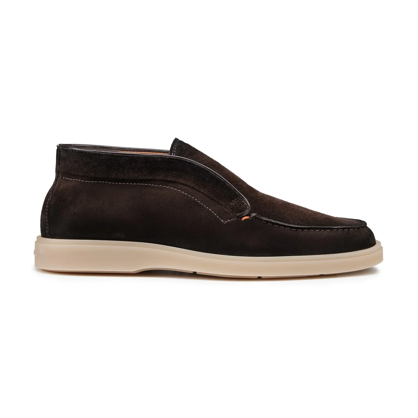 Men's dark brown suede desert boot - 1