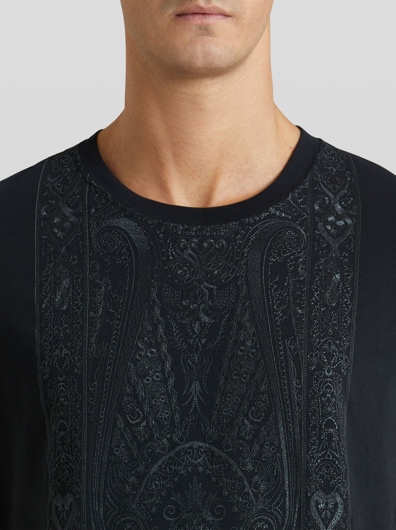 Etro T-SHIRT WITH PAISLEY EMBROIDERY outlook