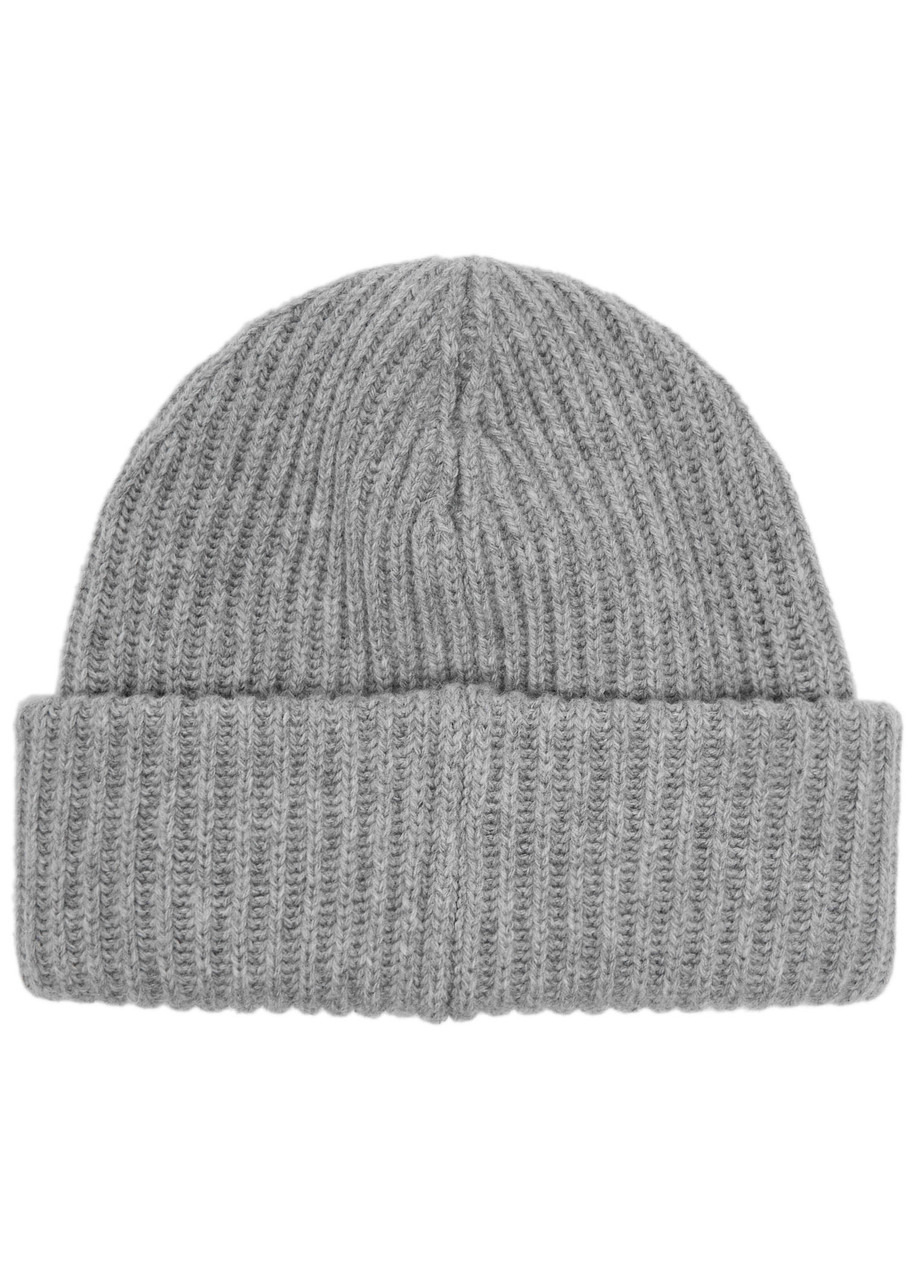 Ganni Logo Ribbed Wool-blend Beanie - 2